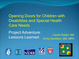 Opening Doors for Youth with Disabilites and Special