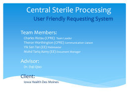 Central Sterile Processing