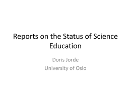 European Reports on Science Education - Na