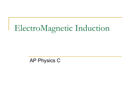 Magnetic Induction - AP Physics B, Mr. B's Physics Planet Home
