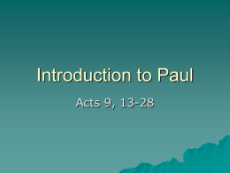 Introduction to Paul
