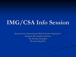 IMG Info Session
