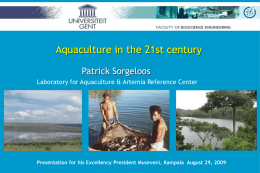 General aspects of aquaculture