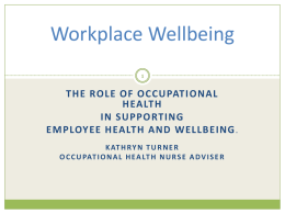 Workplace Wellbeing - Guernsey Chamber of Commerce