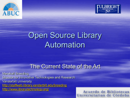 Open Source Software for Libraries