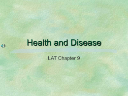 Health and Disease - AZ Branch AALAS Homepage