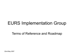 EURS Implementation Group