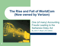 The Rise and Fall of WorldCom