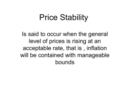 Price Stability - Penleigh and Essendon Grammar School
