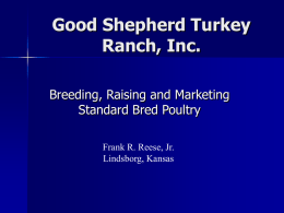 Good Shepherd Turkey Ranch, Inc.