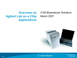 2100 Bioanalyzer Applications Master Jun_07