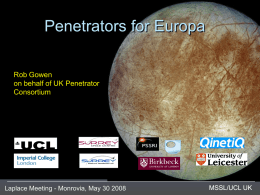 Lunar Exploration with Penetrometers