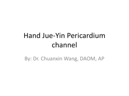 Hand Jue-Yin Pericardium channel