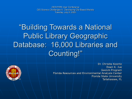 Building Towards a National Public Library Geographic