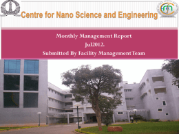 Facilities Management Report
