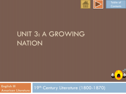 Unit 3: a growing nation - Thomasville High School