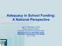Adequacy in School Funding