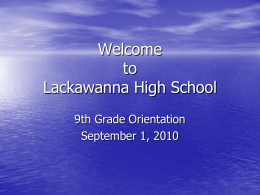 Welcome to Lackawanna High School