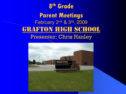 GRAFTON HIGH SCHOOL - Grafton School District