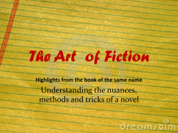 The Art of Fiction 1