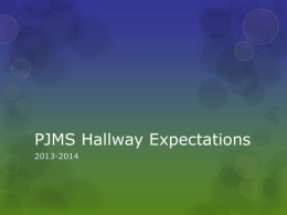 PJMS Hallway CHAMPions