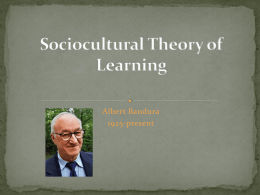 Sociocultural Theory of Learning