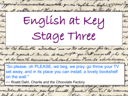 English at Key Stage Three