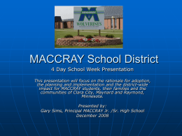 MACCRAY School District