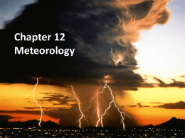 Chapter 12 Meteorology - Belle Vernon Area School District