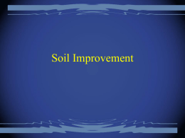 Soil Improvement - An