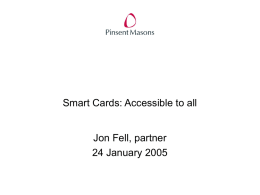 Smart Cards: Accessible to all