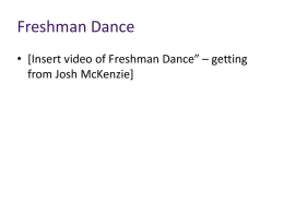 Freshman Dance - Northwestern University