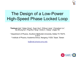 The Design of a Radiation Tolerant, Low Power, High Speed