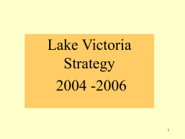 Lake Victoria Strategy 2004 -2006
