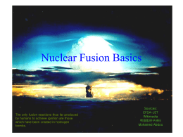 Nuclear Fusion Basics