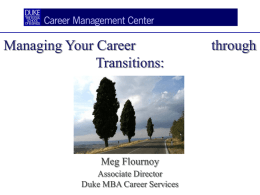 Career Management Center - Fuqua School of Business