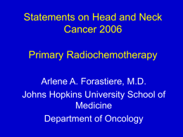 Head and Neck Cancer MD Anderson Board Review Course, Oct
