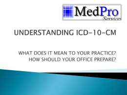 UNDERSTANDING ICD-10-CM - Indianapolis Medical Society