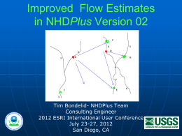 Improving Stream Flow Estimates in NHDPlus