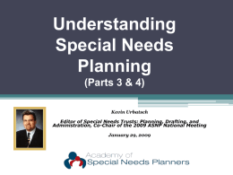 Section 8 and Special Needs Trusts