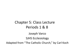 Chapter 5: Class Lecture Periods 1 & 8