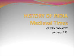 HISTORY OF INDIA MEDIEVAL TIMES