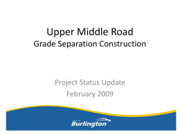 Upper Middle Road Grade Separation