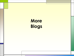About Blogs