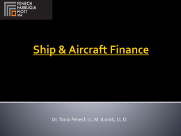 Ships as security for debts, Mortgages, and Maritime