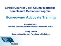 Mortgage Foreclosure Filings in Cook County