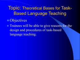 Theoretical Bases of Methods