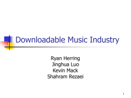Downloadable Music Industry