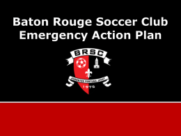 Emergency Action Plan in regards to Southeastern Louisiana