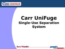 Carr Centritech Separation Systems